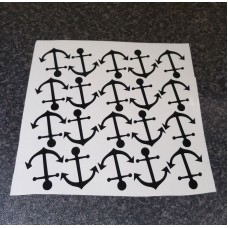 Anchors Stickers, Peel And Stick, Pack Of 20, Wall Sticker, Bathroom, Nautical   201409647565
